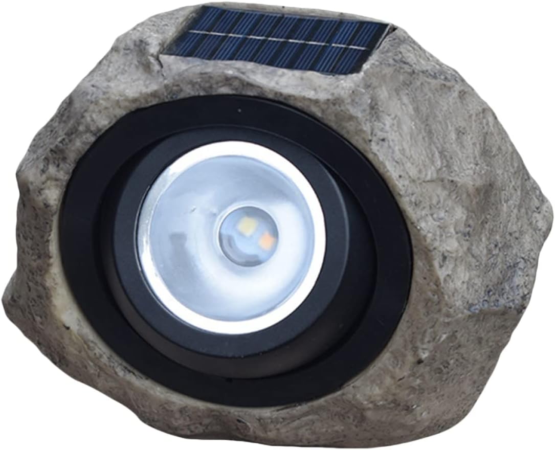 Hemoton 1pc Decorative Solar Lamp Simulated Stone Garden Light Solar Lamp Outdoor Lighting Easy to Move