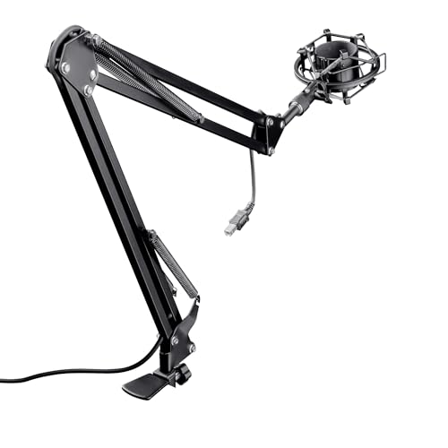 GXT 253 Emita Braccetto Microfono Regolabile, Nero - Microfono streaming - Immagine 4