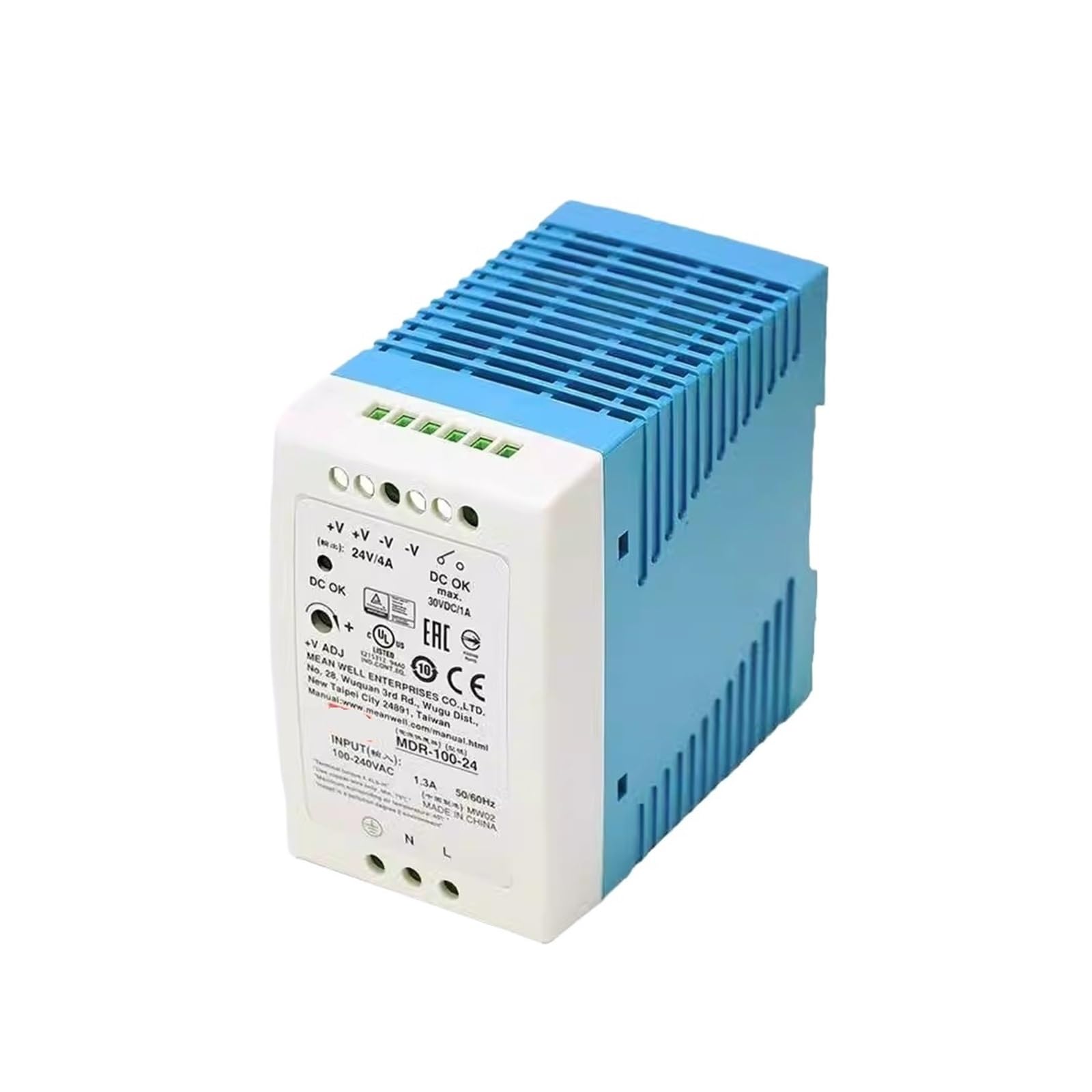 GWRQXWCKA Rail 100W Single Output Switching Power Supply MDR-100-12 MDR-100-24 MDR-100-48(MDR-100-24)