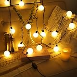 Jiotouhu E27 LED Light Bulb G60 Golf Ball Bulb 3W E27 Standard Screw Bulb Warm White 3000K Not Dimmable 30W Equivalent Energy Saving Light Bulbs for Home Bedroom Courtyard Garden 10Pack - Image 6