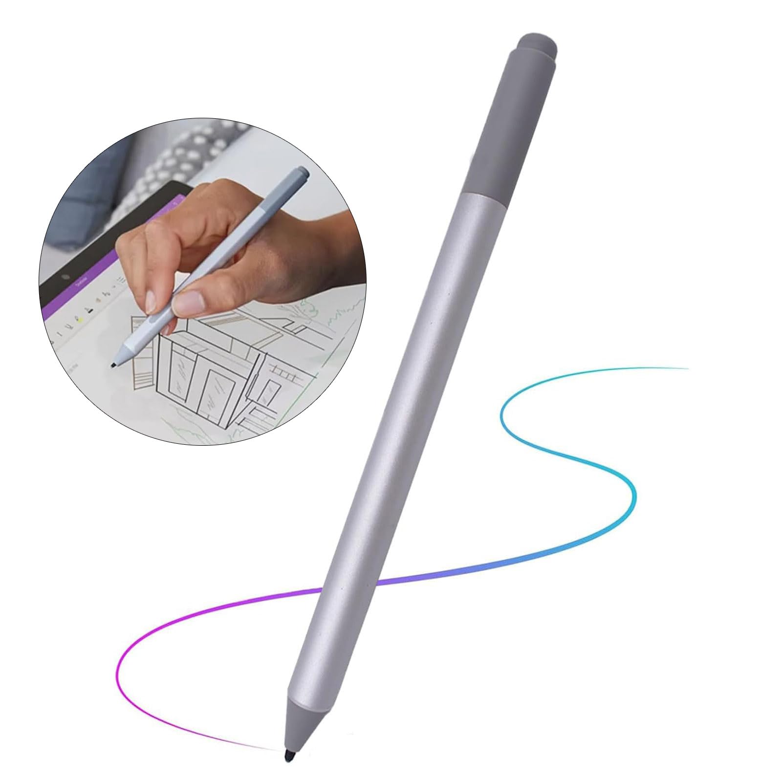 Styluses - Bolígrafo para laptop 10/9/8/7 con 4096 presión inclinación, sensibilidad, rechazo, pantalla táctil, accesorios de lápiz de repuesto para escritura digital