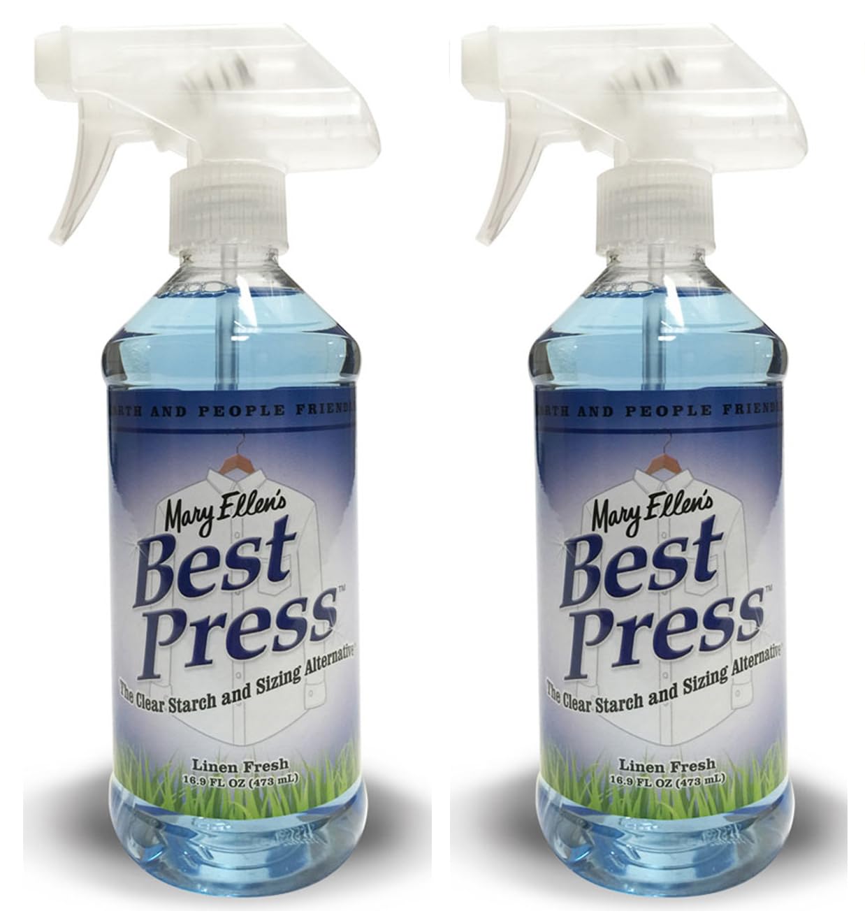 Mary Ellen's Best Press Linen Fresh Starch and Sizing Alternative Twin 16.9oz Bottle Better Value Bundle