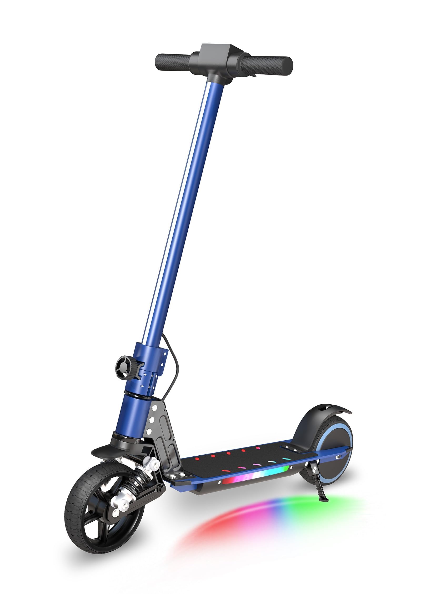 Elektroroller Kinder ab 6-12 Jahren,E Scooter mit Bunter Regenbogenlicht,5-8KM Reichweite,Faltbarer Elektro Scooter Kinder,130W Elektroscooter,Geschenk für Kinder und Jugendliche