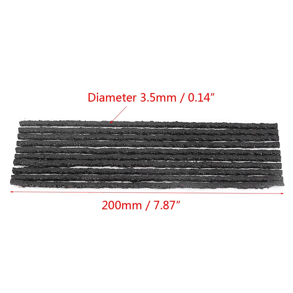 50Pcs Auto Band Reparatie Snaren Keenso Rubber Punctie Strips Tubeless Tool Voor Truck Motorbike Onderhoudsgereedschap-Meche Pneu