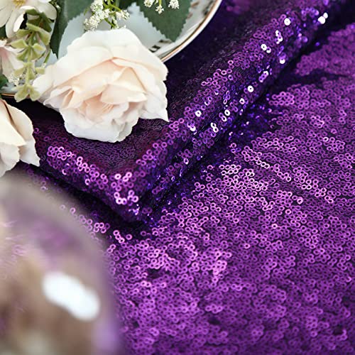 Image of B-COOL Glitter Table Cloths for Parties Sequin Tablecloths Sparkle Tablecloth for Rectangle Tables 90x132 inch Bridal Shower Tablecloth Glamorous Halloween Wedding Decoration