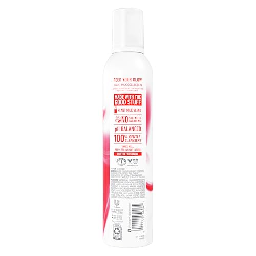 Dove Whipped Shower Foam Oat Milk & Berry Brulee 10.3 oz - image 2