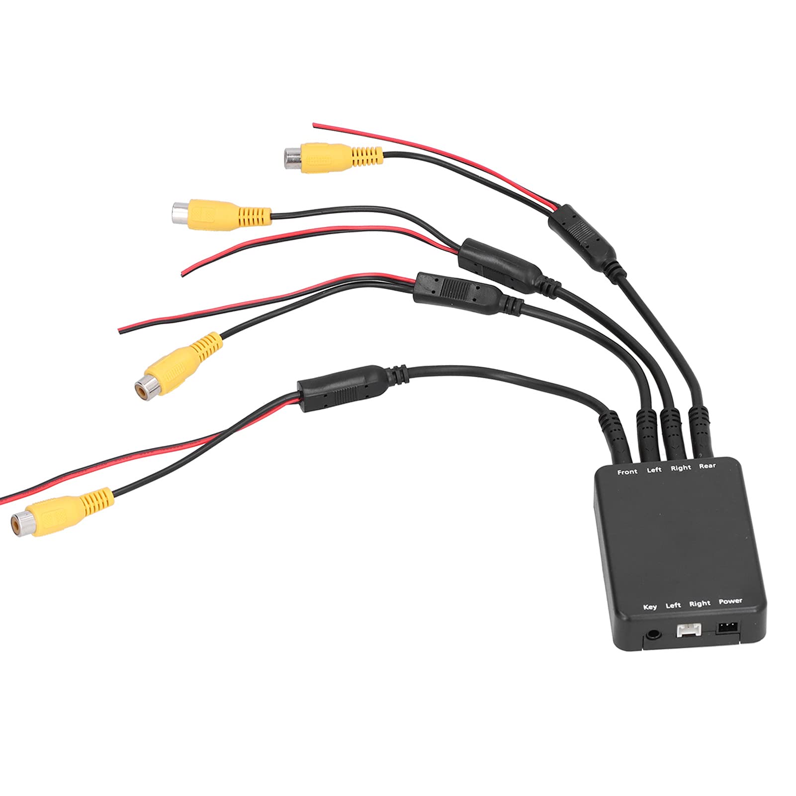 4 Way Car Video Switch, 360 Degree Panoramic Rearview Camera Control Box System Universal for Car Monitoring-image-5