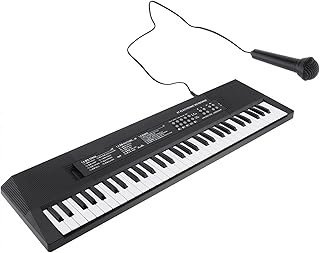 ZALHIN Keyboard Piano 61 Keys Electronic Keyboard Piano Digital Music Key Board With Microphone Musical Enlightenment