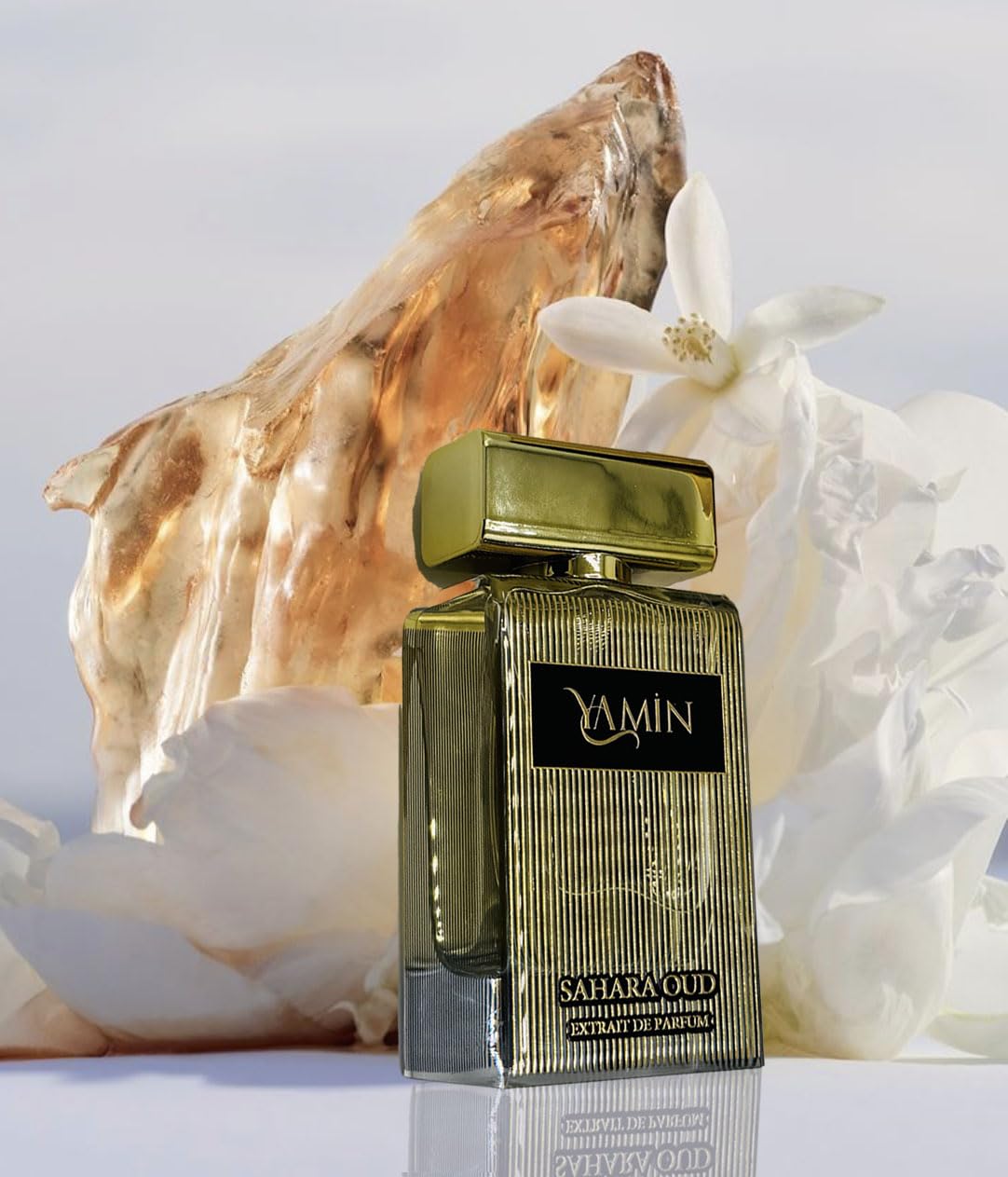 YAMIN Sahara Oud Extrait De Parfum 100ml | Addictive, Long-Lasting Luxury Oud, Rose & Vanilla Fragrance | Unisex Premium Spray Perfume for Men & Women from Dubai | Seductive Signature Aroma