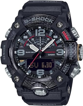 Casio Mens Analog-Digital Quartz Watch with Resin Strap GG-B100-1ADR G972, Black///White, No-size, Strap