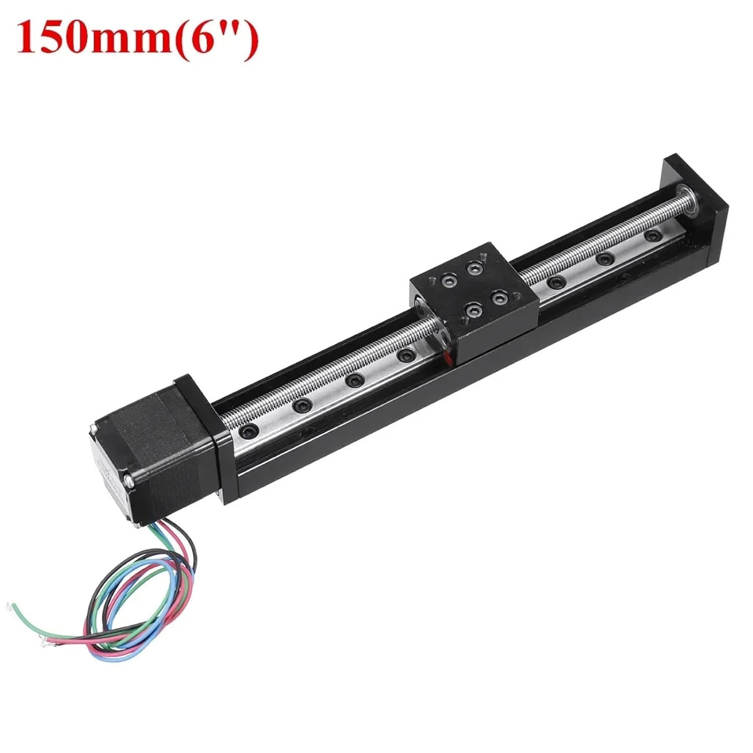 for 3D Printer CNC Linear Guide Stage Rail Motion Slide Stage Actuator T6*2 Motor Stepper Stroke Actuator 50/100/150/200mm(100mm)