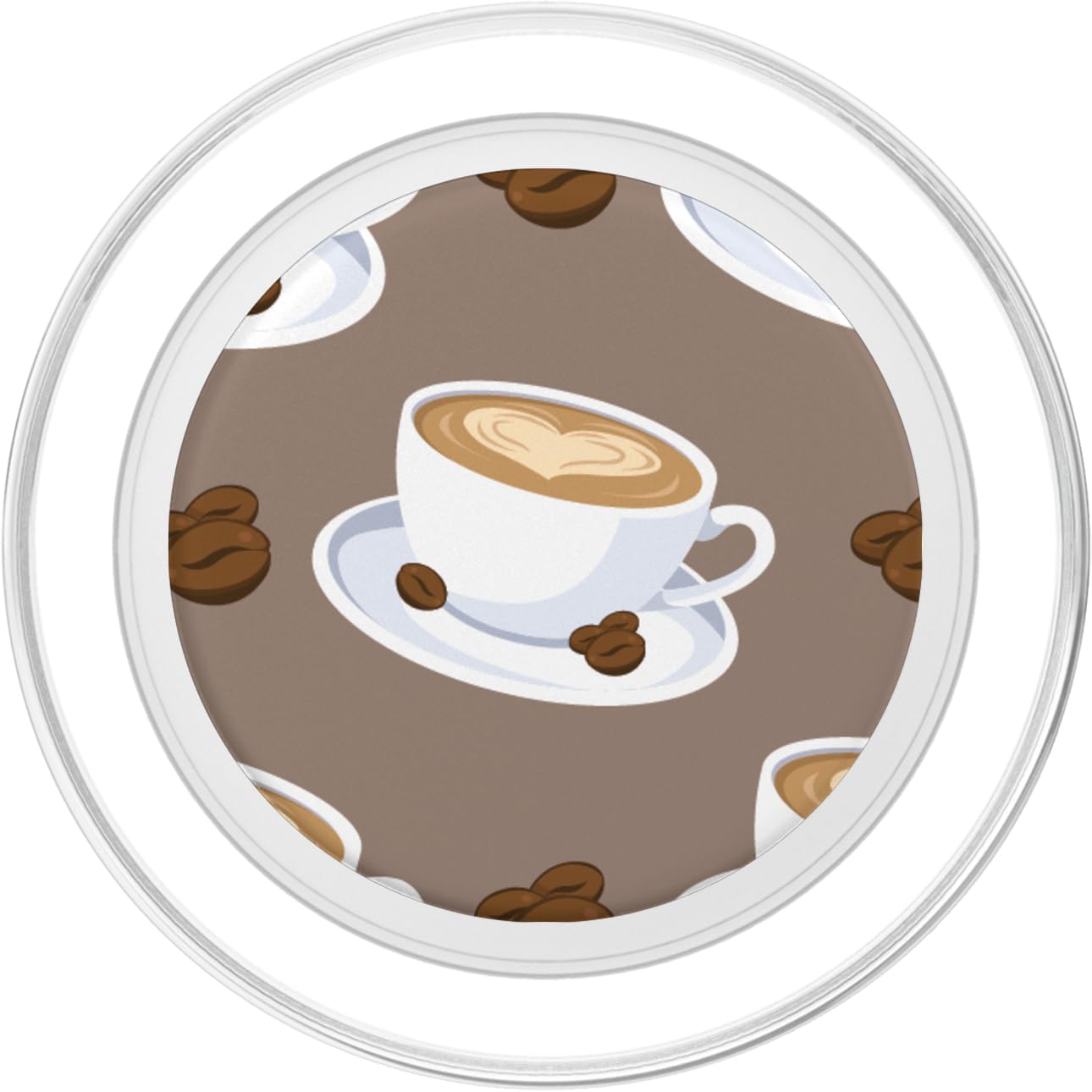 Coffee Drinking Caffeine Caffeinated Cofeeholic Latte PopSockets PopGrip for MagSafe