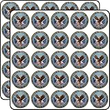 United States Department of Veterans Affairs (VA) 50 Pack Scrapbook Sticker - 1 Inch Small Decals for Planners, Journals, Laptops & Envelope Seals