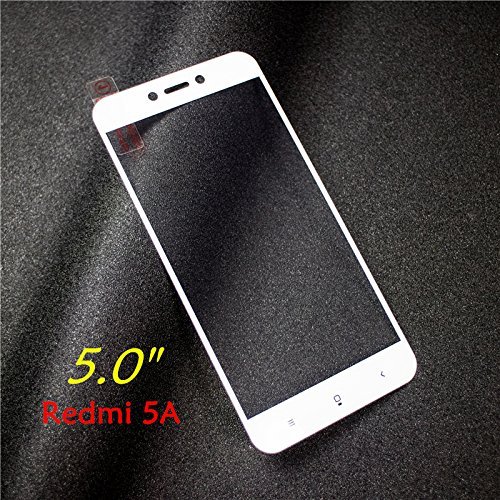 Image of Dashmesh Shopping� 3D Tempered Glass ShatterProof (Full Body Glue) (Edge to Edge) Screen Protector for Xiaomi Redmi 5A (White)