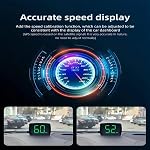 Heads Up Display for Cars HUD GPS Speedometer MPH with QC3.0 Fast Charger & Stable Silicone Pads, 2M USB Cable, Digital Speedometer for Cars Trucks, Boats SUV, Motorcycle Plug & Play - Image 4