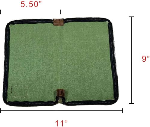 Miniatura 5 de Hide & Drink, Funda de diario con cremallera para cuaderno Moleskine de tamaño L, funda Cahier, cuaderno no incluido, hecho a mano, lona encerada