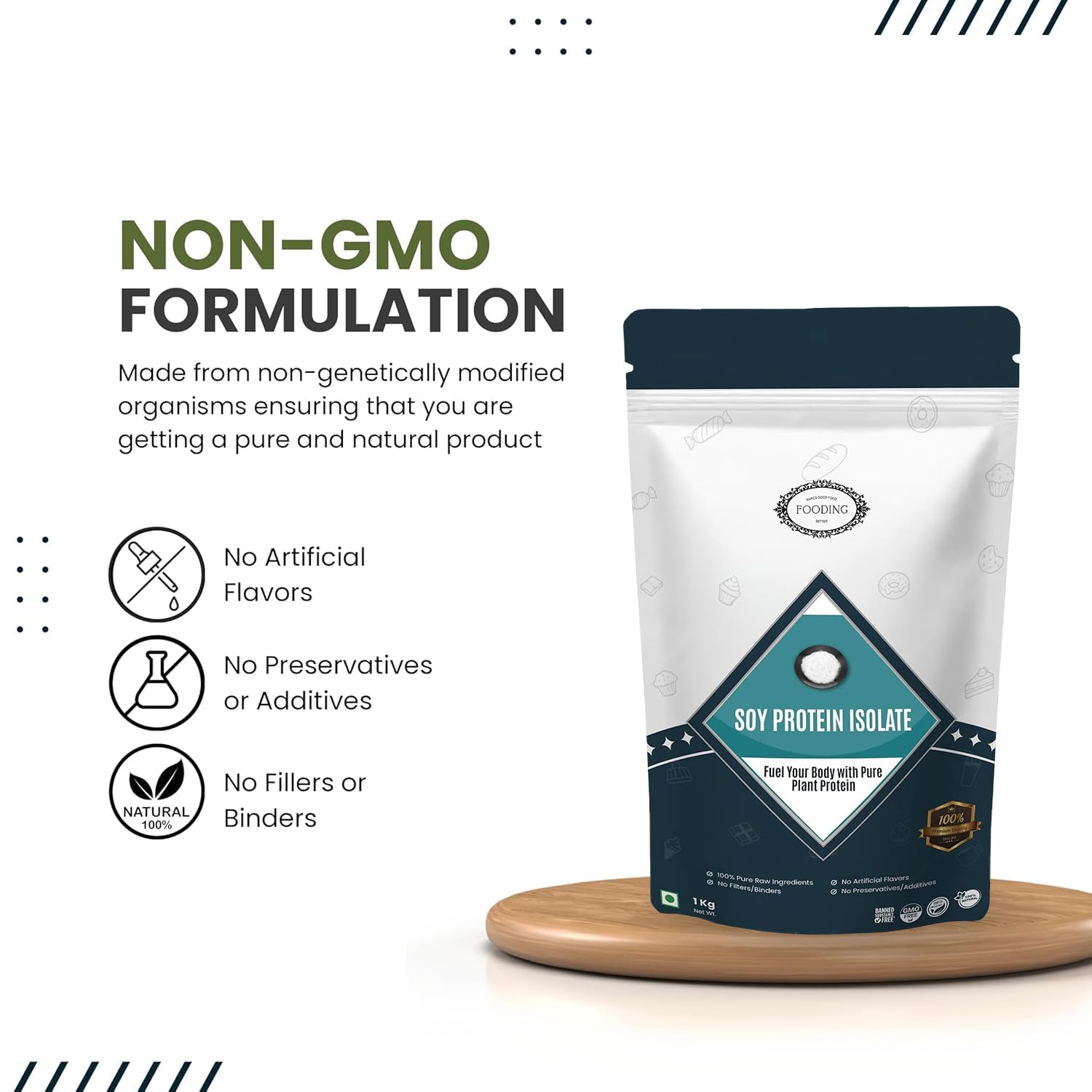 Soy Protein Isolate 90% Powder 1kg | High Protein Vegan & Plant-Based Supplement for Muscle Growth, Recovery & Lean Nutrition | Unflavoured Non-GMO Formula — Amazon image 5