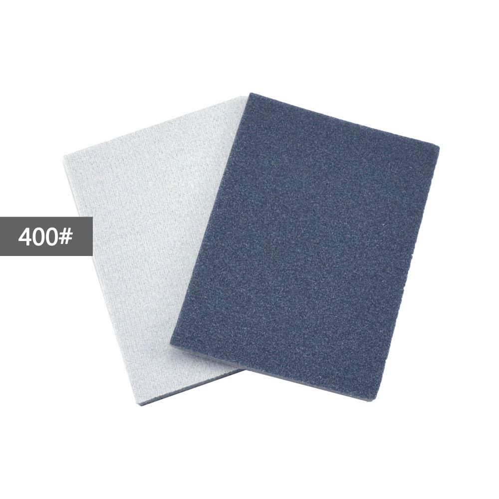 12 Uds 75x100mm lijado esponja bloque almohadilla papel de lija 400 1000 1500 3000 grano flocado papel abrasivo esponja lijado hojas, 1500,75x100mm