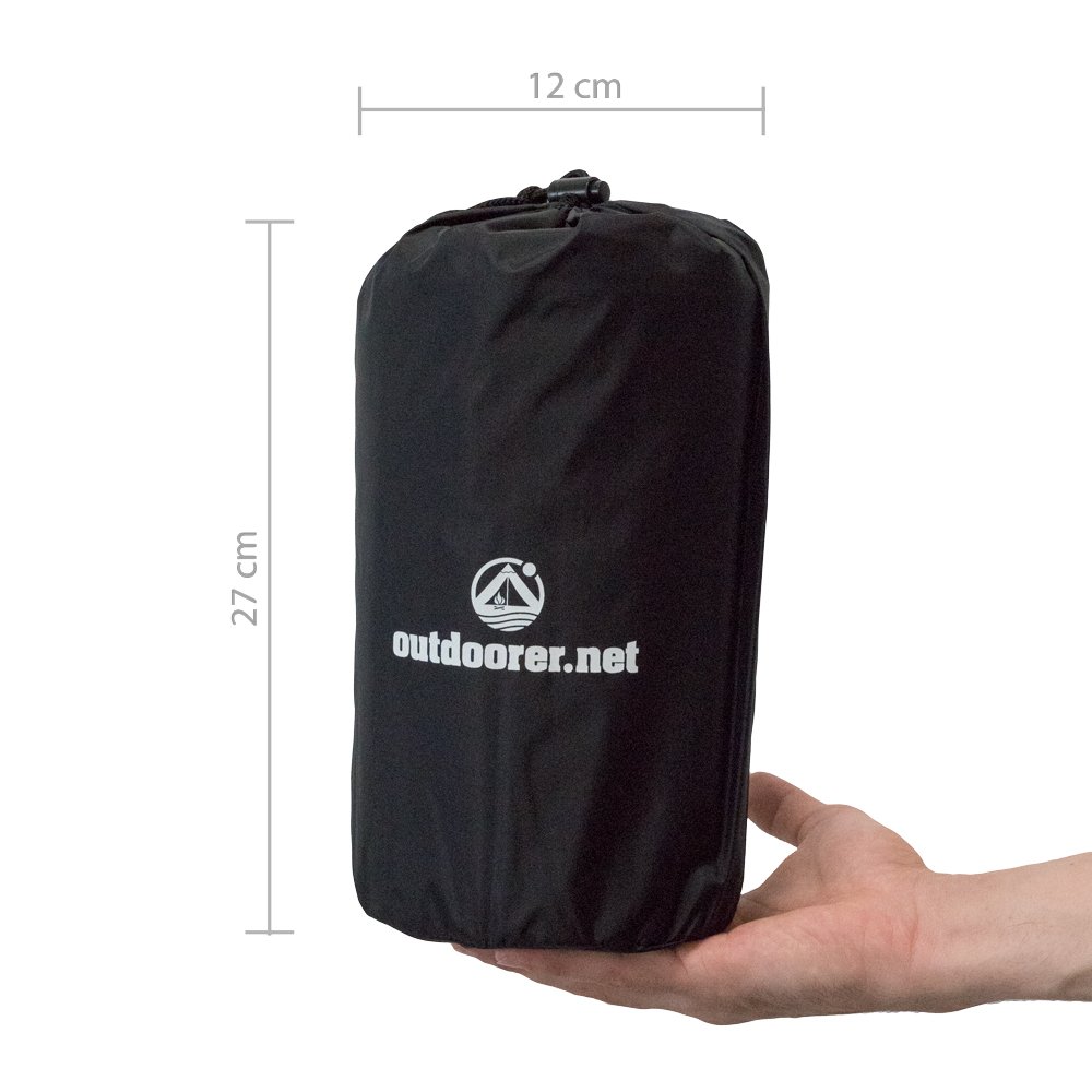 outdoorer Kinder-Isomatte Trek Bed S - ultraleichte selbstaufblasbare Isomatte für Kinder, Trekking-Matte mit kleinem Packmaß