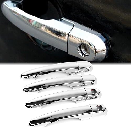 Dreamseek 8 unids cubierta de manija de puerta para Hyundai Tucson 2004 2005 2006 2007 2008 2009 2010 exterior ABS moldeado protector cromo Trim