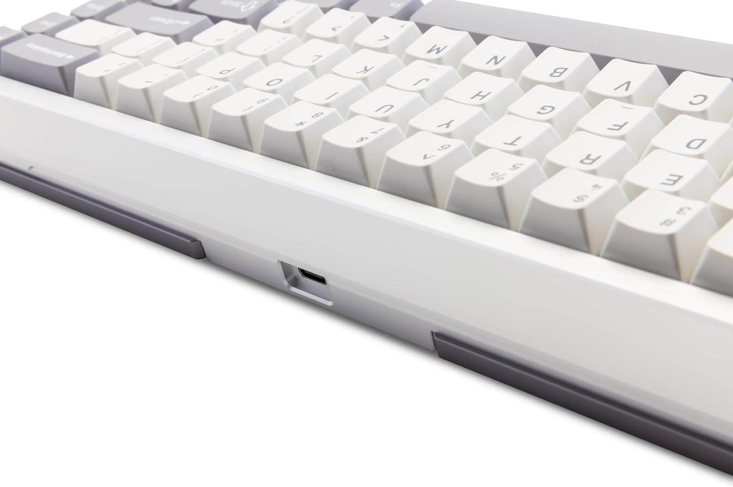 KEEBMONKEY WOBKEY Zen 65 65% Quick Release Wireless Mechanical Keyboard with RGB, CNC Aluminum Case, Hot-Swappable, VIA Support, BT/2.4G/USB-C Gaming Keyboard for Mac/Windows (Ultra Silver)