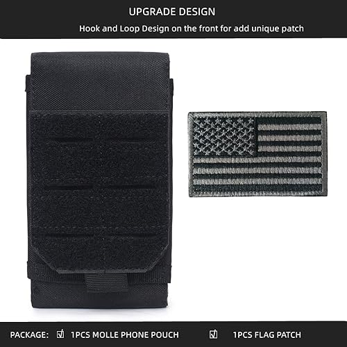 Miniatura 2 de Funda táctica universal negra Molle impermeable para iPhone 13 Pro Max12 Pro Max11 Pro MaxXS Max Less 6.7 pulgadas (compatible con OtterboxSurvivor