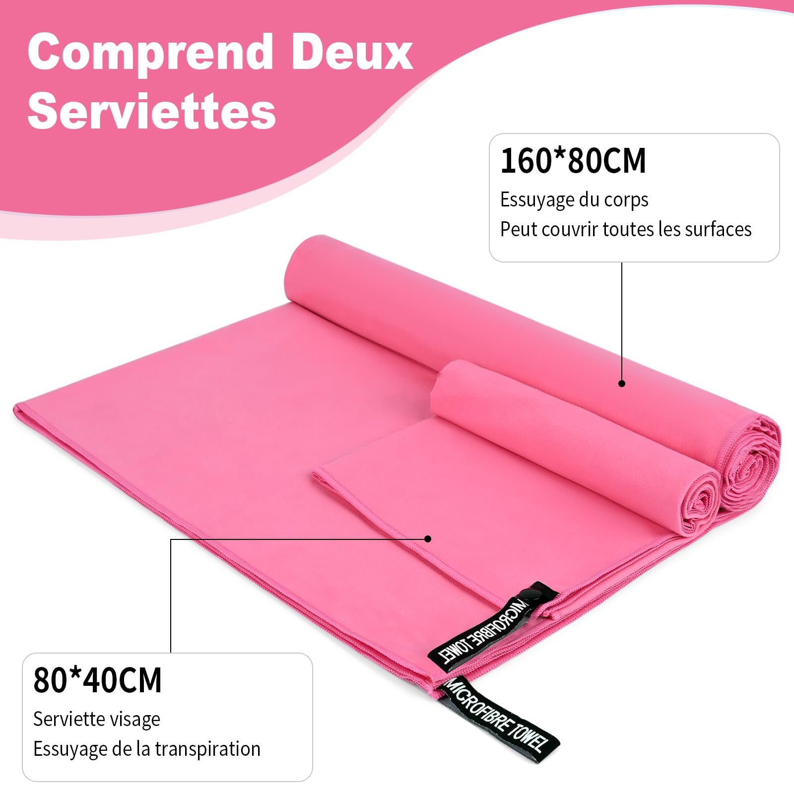 Pfloge Lot De 3 Serviettes Microfibre Sport 180x80cm 2x 80x40cm - Séchage Rapide Bleu Marine Pour Fitness Piscine Voyage Lot Serviette Fitness Piscine Pfloge Lot De 3 Serviettes Microfibre Sport 180x80cm 2x 80x40cm - Séchage Rapide Bleu Marine Pour Fitness Piscine Voyage Lot Serviette Fitness Piscine