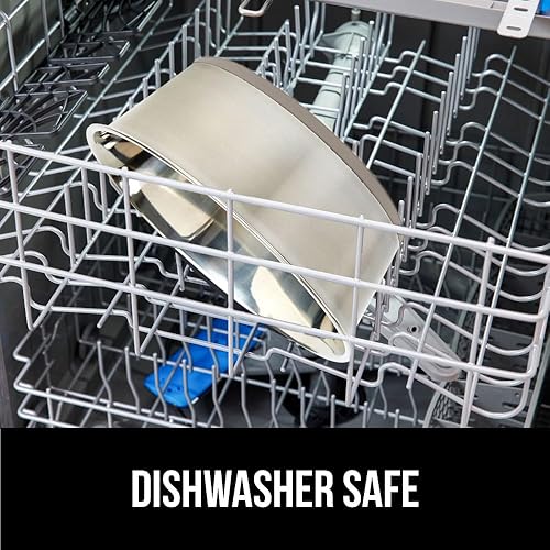 Vista 83 de GORILLA GRIP Juego de 2 cuencos para perros, con capacidad para 8 tazas (64 onzas líquidas), cuenco de metal resistente para alimentos y agua