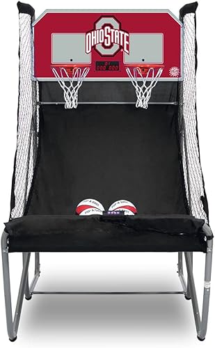 Pop-A-Shot - Inicio Dual Shot con Ohio State Buckeyes NCAA Gráficos l Sensor puntuación l 16 modos de juego l 7 bolas l Almacenamiento plegable l
