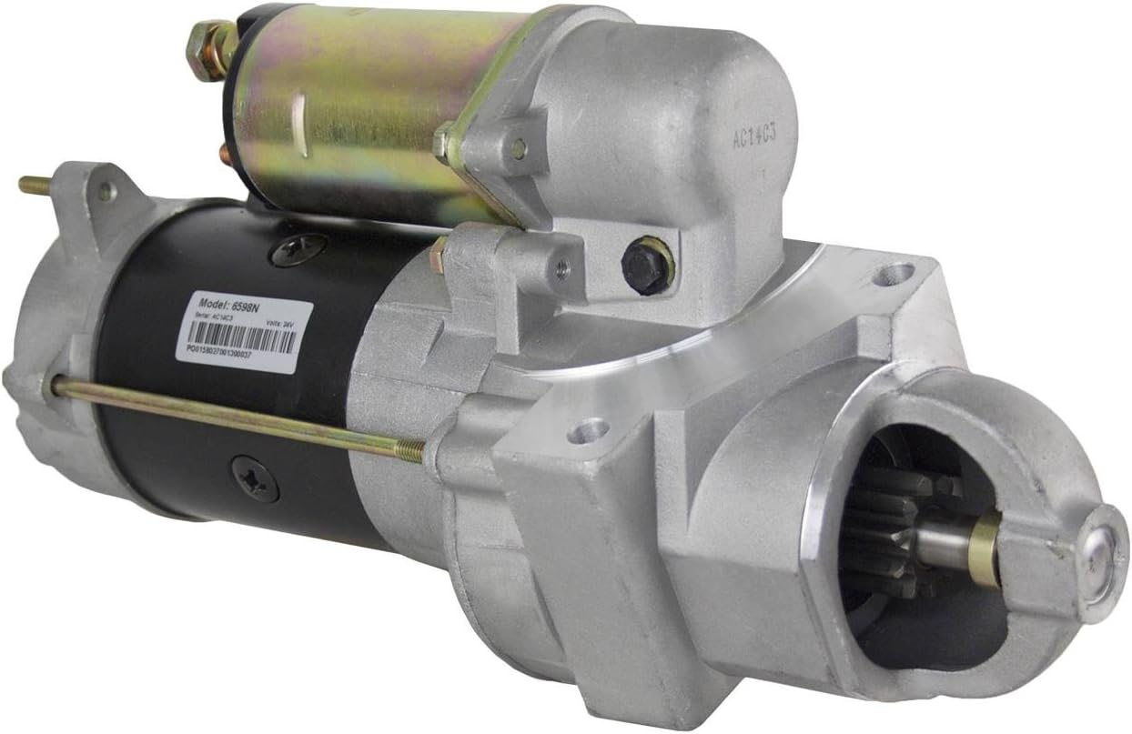 RAREELECTRICAL Starter Motor Compatible With Chevrolet Gmc Applications Delco Applications Gm Applications 24V Oem 10461453 Nikko Applications 10465015 10479611 1998409 1998454 323-408 02-23-1017