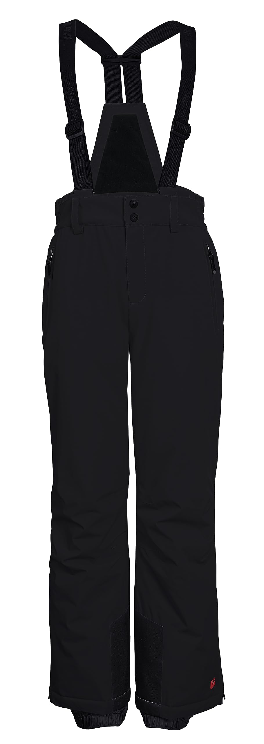 killtec Jungen Skihose/Funktionshose mit Latz, Kantenschutz und Schneefang KSW 148 BYS SKI PNTS, schwarz, 164, 41184-000