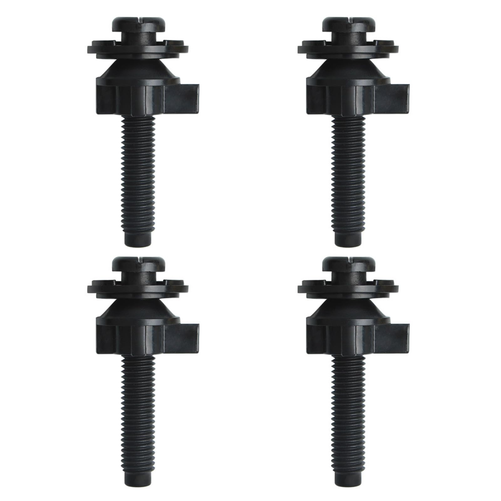 Rgybao 4Pcs Toilet Seat Mounting Hardware Toilet Cover Fixing Screw Bolts With Nut And Washers Parts Enduring Bolts With Nut And Washers Parts