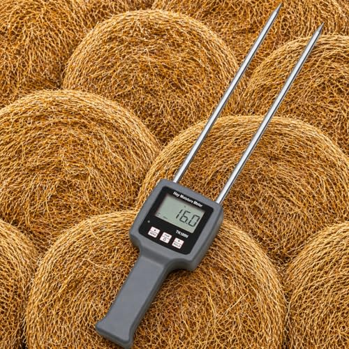 Image of LABART TK100H Portable Hay Moisture Tester, Precise and Fast Measurements With Probe, Hay Moisture Meter For Froage Grass, Leymus Chinensis, Alfalfa and Other Hays