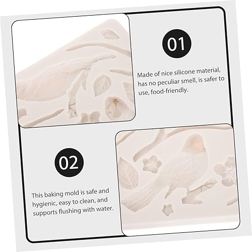 Miniatura 3 de Abaodam Molde de silicona para fondant, molde de silicona para hacer pasteles, molde de resina para fondant, creativo, moldes para hornear, ramas y