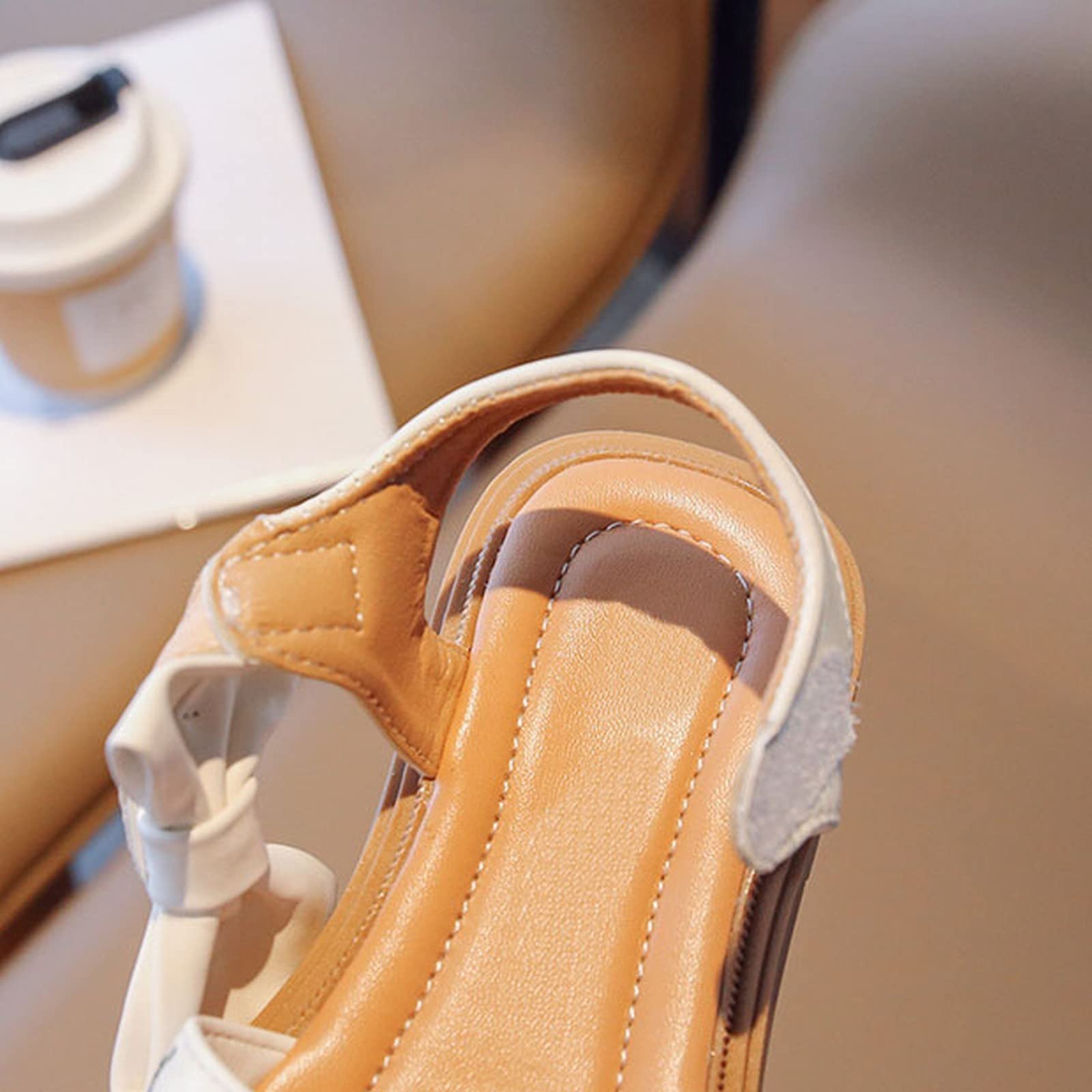 RXZCHH Generisch Sandalias para Niñas Verano Bebé Niñas Zapatos De Princesa Suela Suave Zapatos Romanos Bordados