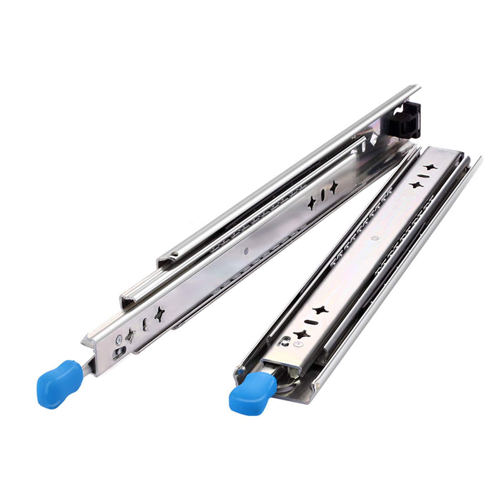 1 Pair 3-Fold Full Extension Heavy Duty Drawer Slide,Ball Bearing Push Open Drawer Runners,120kg Capacity,for Furniture/Stair Cabinets/DIY - View #6