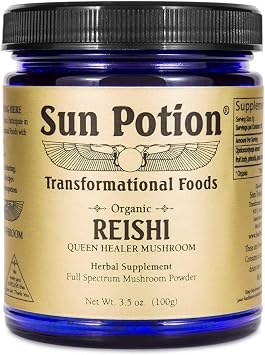 Organic Reishi Mushroom Powder | Ganoderma Blend Lucidum, Applanatum, Tsugae | Full Spectrum Functional Mushroom | Adaptogenic Superfood | Non-GMO Powder for Tea, Coffee & Daily Wellness 100g