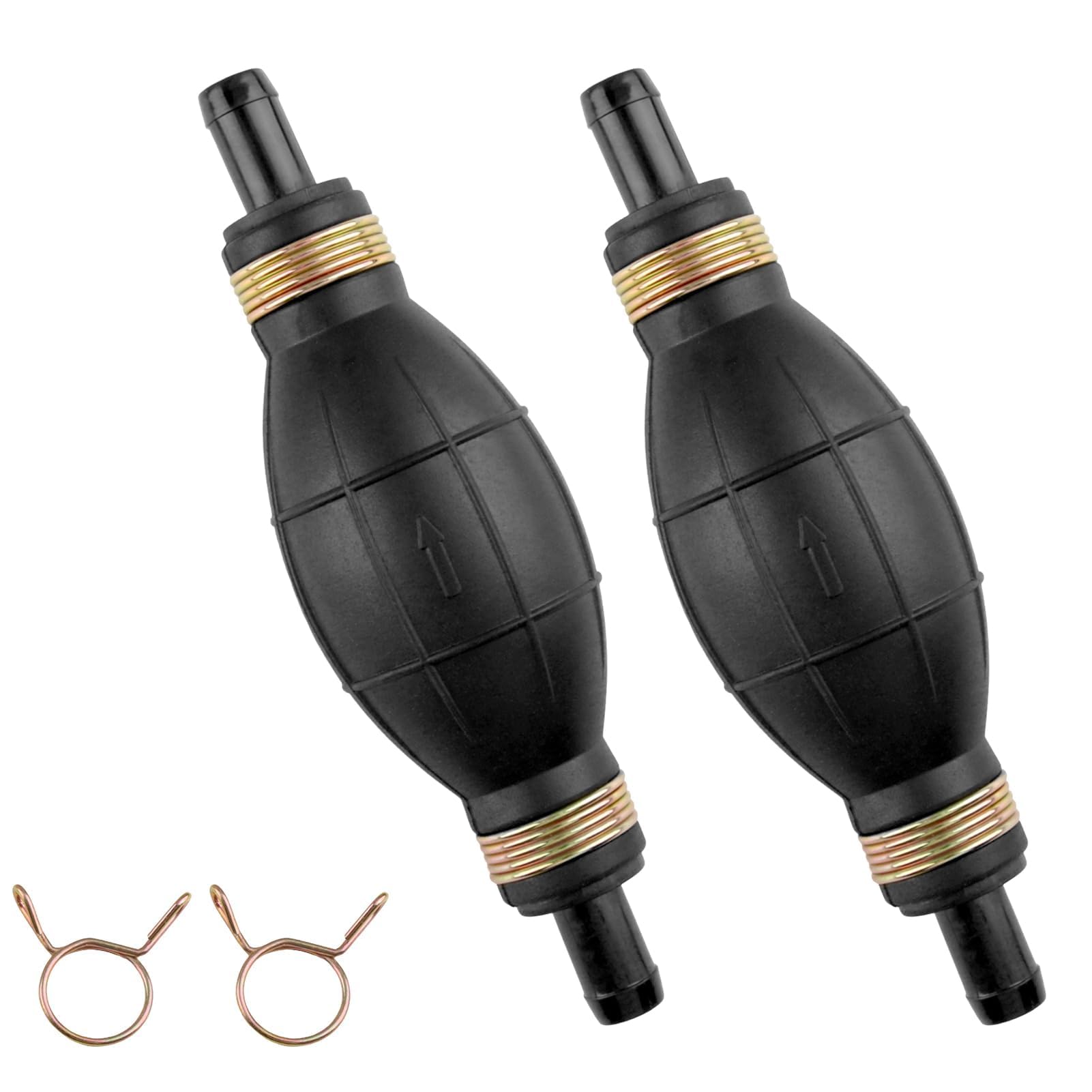 2 Handpumpen 8mm Für Kraftstoff & Flüssigkeiten - Universal Umfüllpumpe Für Auto, Motorrad, Boot