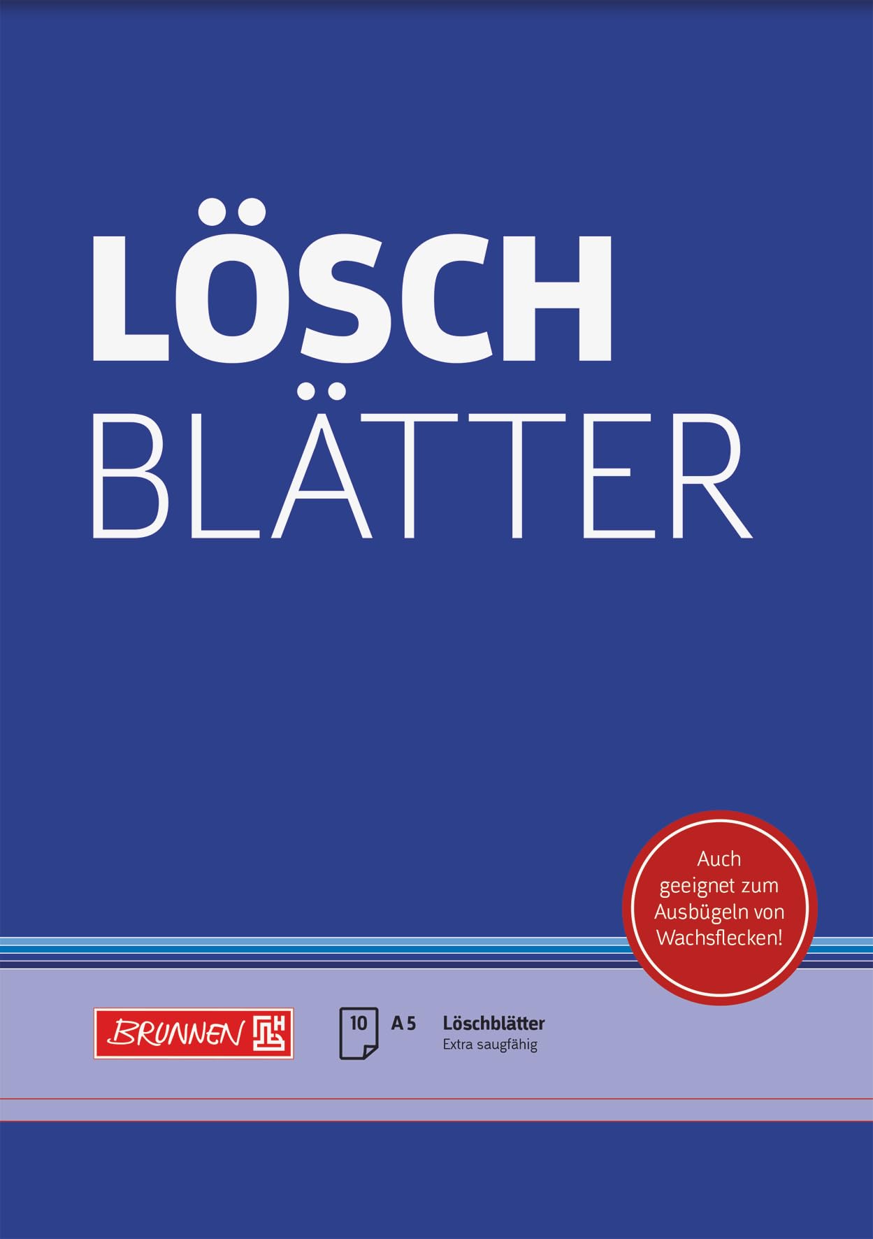 BRUNNEN Blotting Pad A5 10 Sheets Blue