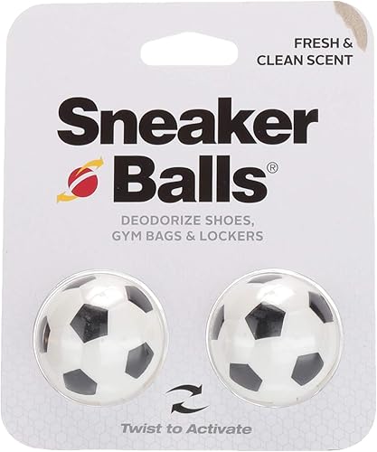 Sof Sole Sneaker Balls - Bolas desodorizantes para zapatos, bolsas de gimnasio y casilleros, 1 par, Soccer