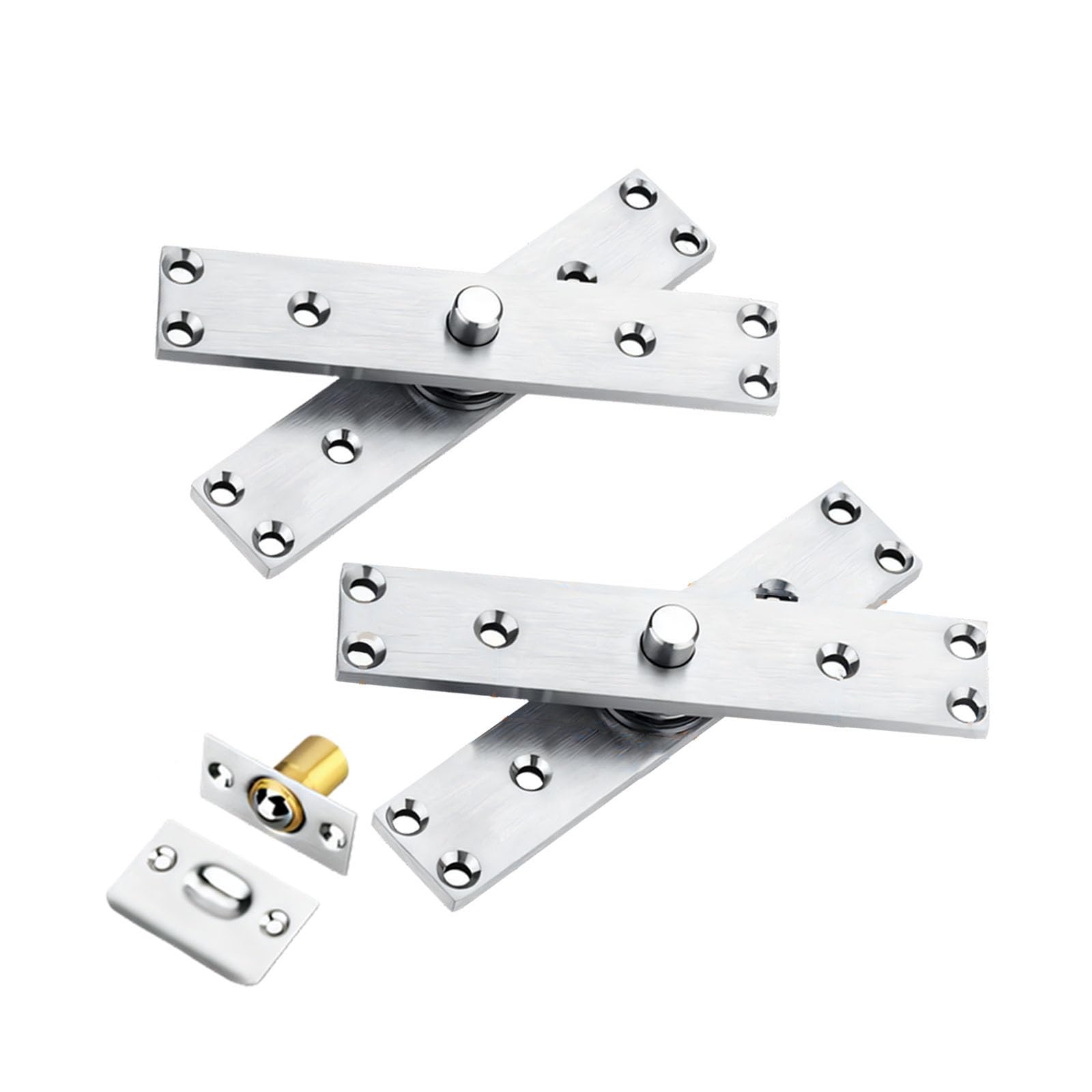 2 Pieces Rotating Hinges Offering Effortless Motion for Storage Applications Cabinet Door Hinges