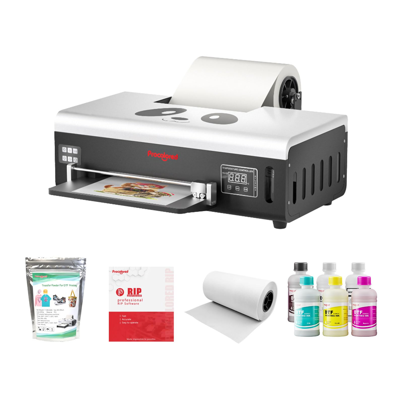 Procolored F8 A4 DTF stampante circolazione dell'inchiostro bianco Stir costruito in taglierina per Tshirt fai da te affari uso domestico
