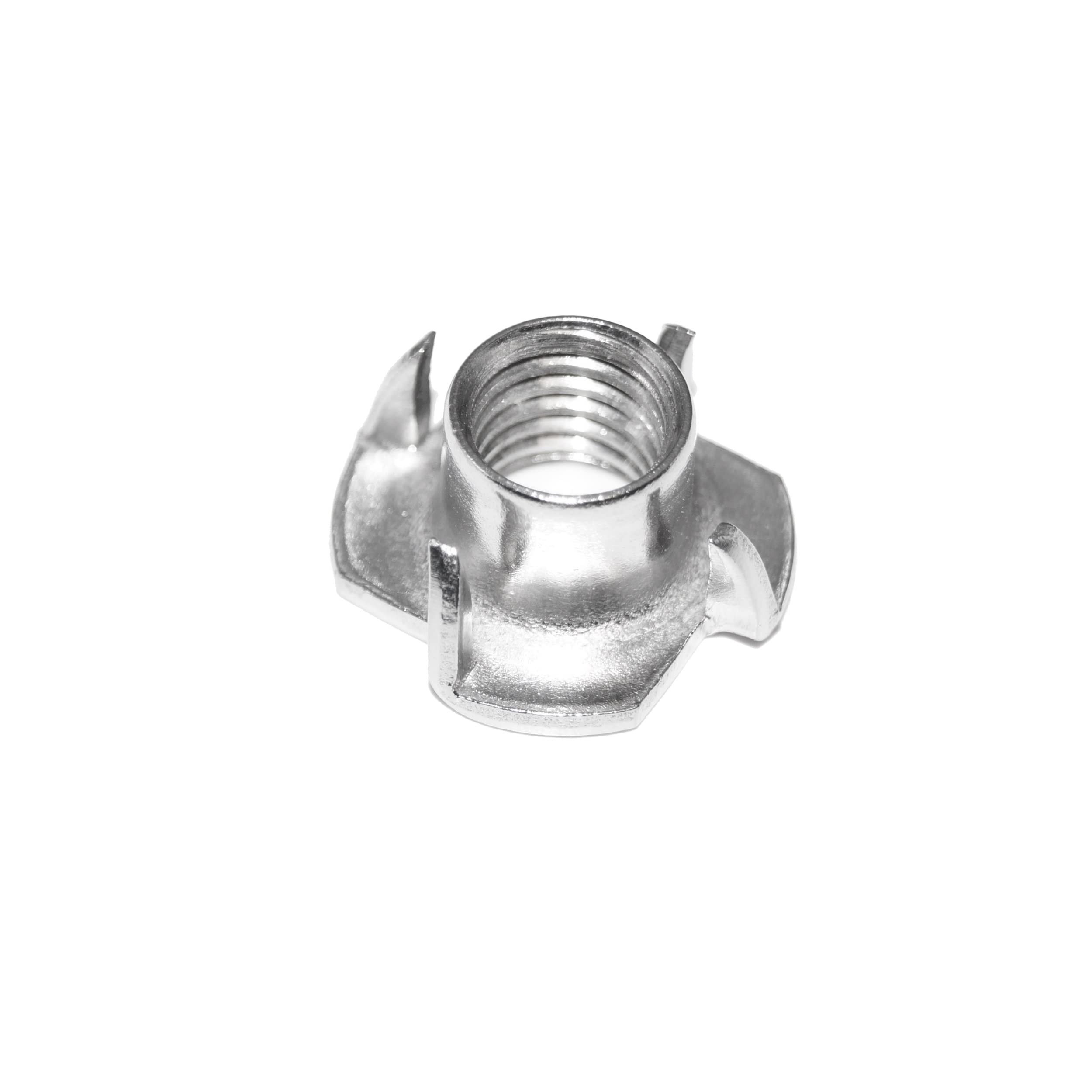 Dadi in acciaio inox M6, 25 pezzi con 4 punte in acciaio inox V2A A2, per dadi di pressatura in legno