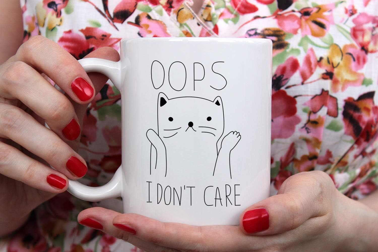 🔥 Cashback up to 70% Oops I Don't Care 11oz Funny Coffee Mug, Cute Coffee Mugs For Women And Men, Cool Funny Cat Accessories Gifts For Crazy Cat Lovers Best Quality 🔥 Oops I Don't Care 11oz Funny Coffee Mug, Cute Coffee Mugs For Women And Men, Cool Funny Cat Accessories Gifts For Crazy Cat Lovers