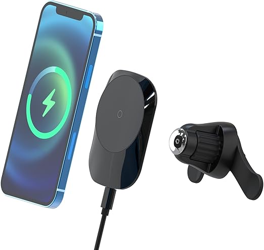 Amazon Co Jp Iphone 12 車載 マグネット ホルダー Ksw Kingdoマグネット 15w ワイヤレス充電器 Iphone12 12 Pro 12 Pro Max 12 Miniに対応 Magsafeに対応 スマホホルダー 車 超強磁力 粘着式 エアンブロー式と卓上式 黒 車 バイク