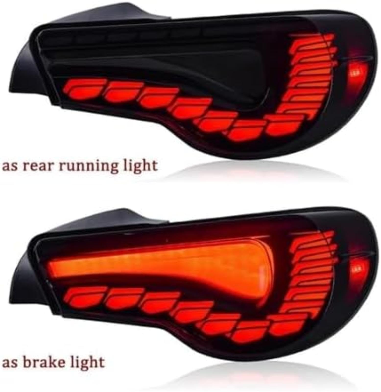 Dla TOYOTA, Gt86, dla Scion Frs tylny hamulec roboczy lampa cofania dynamiczny kierunkowskaz lampy tylne światło tylne samochodu Lampka kontrolna lusterka bocznego (A Pair) (A Pair)