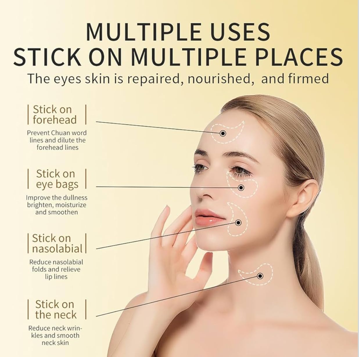 Luxelining 24k Gold Under Eye Patches (60 PCS) eye mask, Collagen Skin Care Products, Eye Patches for Puffy Eyes masks for dark circles, Wrinkles and puffiness, Revitalises and Refreshes Your Skin 1
