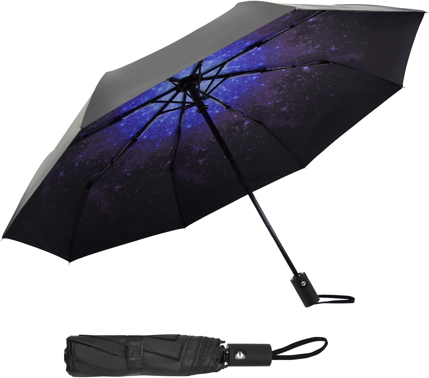 Umbrella Automatic Travel Waterproof Light Folding Umbrellas Easy Carry for Women and Men