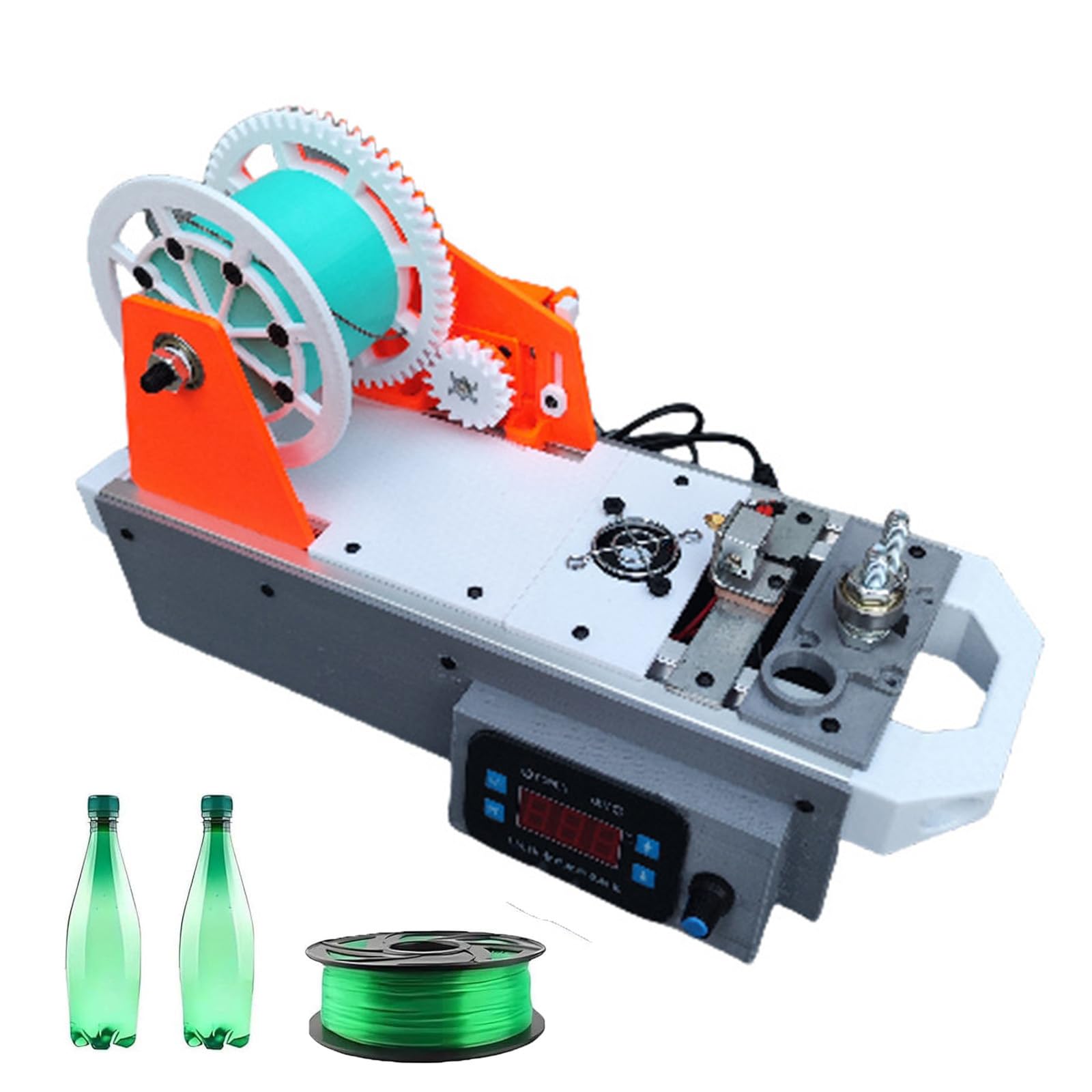 3D Printer Extruder Filament Maker Machine, Desktop Filament Extruder for 3D Printing,Recycled PET Bottle Recycler for Families