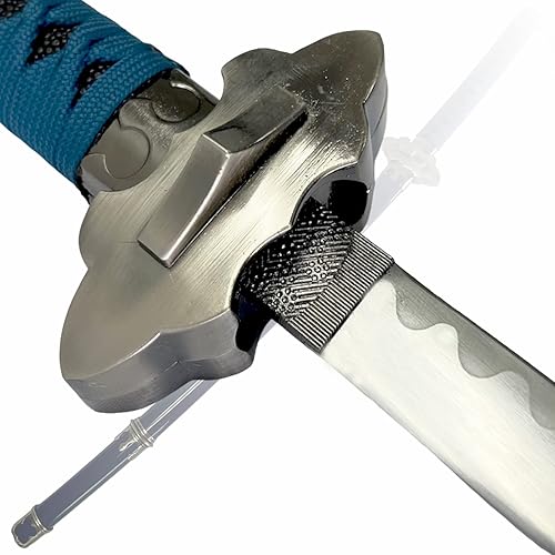 Miniatura 3 de Katana japonesa de 41 pulgadas, réplica de anime de espada exorcista, espada zoro, hoja falsa de acero al carbono, Katana ninja, el mejor regalo